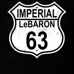 Highway Route Sign 1963 Imperial LeBaron Distressed T Shirt