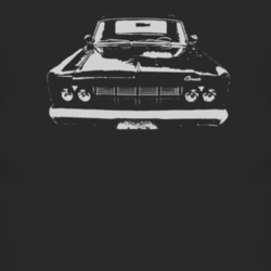 1964 Comet Grill View Faded Look Dark T Shirt