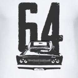 1964 Comet Grill View Faded Look T Shirt with Year
