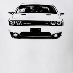 2012 Dodge Challenger Grill View Light Color Car Lover Shirt