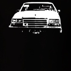 1979 Buick LeSabre Grill View White Graphic Dark Color Shirt