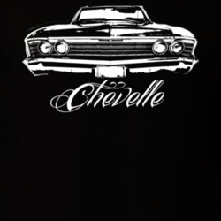 1967 Chevelle Convertible Grill View Model Name White Graphic Dark Shi