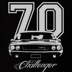 1970 Dodge Challenger Grill Year Model Name Dark Color Shirt