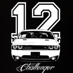 2012 Dodge Challenger Grill View Year Model Name Dark Color Shirt