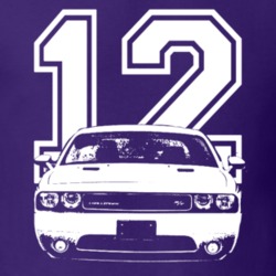 2012 Dodge Challenger Grill View Year Dark Color Shirt