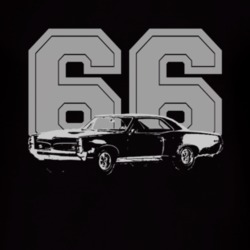 1966 Pontiac GTO as in The Monkeys TV Series With Year Faded Look Whit