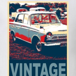 1965 Cortina Vintage Car Hope Style T Shirt