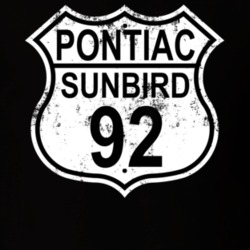 Highway Route Sign 1992 Pontiac Sunbird T Shirt