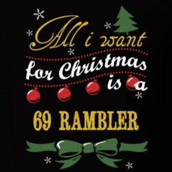 1969 AMC RAMBLER American Muscle Car V8 Faded T Shirt