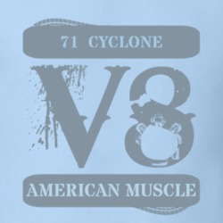1971 Mercury Cyclone American Muscle Car V8 T Shirt