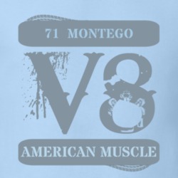 1971 Mercury Montego American Muscle Car V8 T Shirt