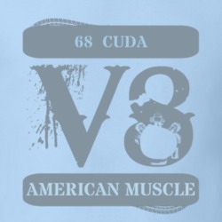 1968 Plymouth Barracuda American Muscle Car V8 T Shirt