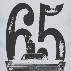 1965 Plymouth Fury Grill View With Year Faded Look Light T Shirt