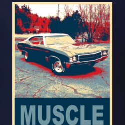 1969 Buick Skylark Hope Style Muscle Car T Shirt