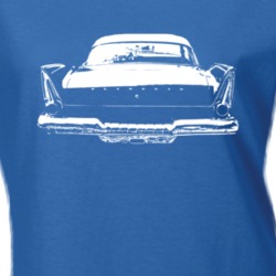 1958 Fury Christine Movie Rear View Faded Look Dark T Shirt