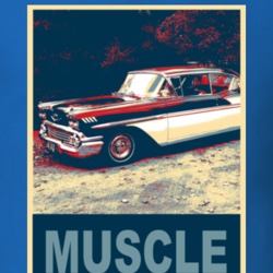 1958 Chevy Bel Air Hope Style Muscle Car T Shirt