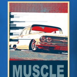 1960 Chevy Bel Air Hope Style Muscle Car T Shirt