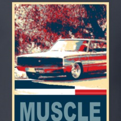1966 Dodge Charger Muscle Car Hope Style T Shirt