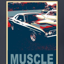 1973 Dodge Challenger Muscle Car Hope Style T Shirt