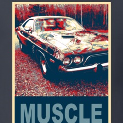1974 Dodge Challenger Muscle Car Hope Style T Shirt