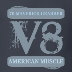 1970 Maverick Grabber American Muscle Car V8 T Shirt