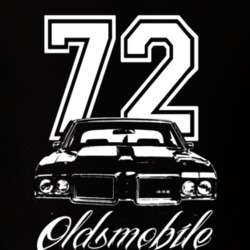 1972 Oldsmobile 442 Grill Year Model Name Dark Shirt