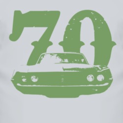 1970 Torino Grill View With Year Faded Look T Shirt