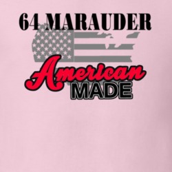 1964 Mercury Marauder American Made Custom Dark Graphic Pink T Shirt