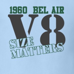 1960 Chevy Bel Air Size Matters Faded Look T Shirt