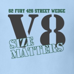 1962 Plymouth Fury Size Matters Faded Look T Shirt
