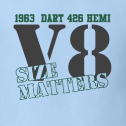 1963 Dodge Dart 426 Hemi Size Matters Faded Look T Shirt