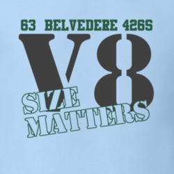 1963 Plymouth Belvedere 426S Size Matters Faded Look T Shirt
