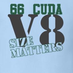 1966 Plymouth Barracuda Size Matters Faded Look T Shirt