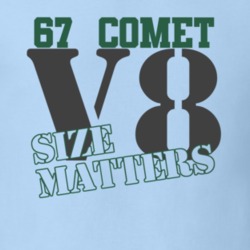 1967 Mercury Comet Size Matters Faded Look T Shirt
