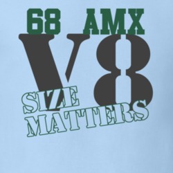 1968 AMC AMX Size Matters Faded Look T Shirt