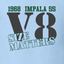 1968 Chevy Impala SS Size Matters Faded Look T Shirt