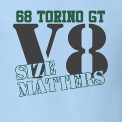 1968 Torino GT Size Matters Faded Look T Shirt