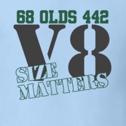 1968 Oldsmobile 442 Size Matters Faded Look T Shirt