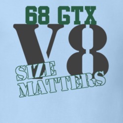1968 Plymouth GTX Size Matters Faded Look T Shirt