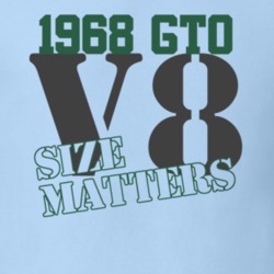 1968 Pontiac GTO Size Matters Faded Look T Shirt