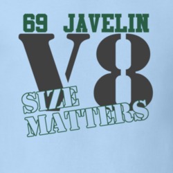 1969 AMC Javelin Size Matters Faded Look T Shirt