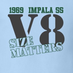 1969 Chevy Impala SS Size Matters Faded Look T Shirt