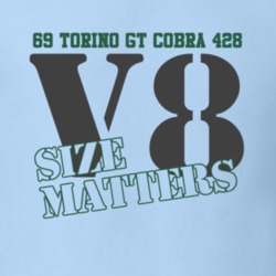 1969 Torino Cobra 428 Size Matters Faded Look T Shirt