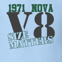1971 Chevy Nova Size Matters Faded Look T Shirt