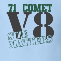 1971 Mercury Comet Size Matters Faded Look T Shirt