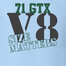 1971 Plymouth GTX Size Matters Faded Look T Shirt