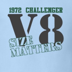 1972 Dodge Challenger Size Matters Faded Look T Shirt