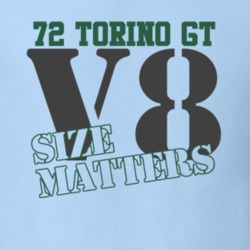 1972 Torino GT Size Matters Faded Look T Shirt