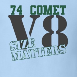 1974 Mercury Comet Size Matters Faded Look T Shirt