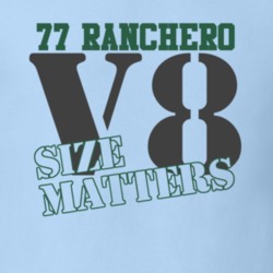 1977 Ranchero Size Matters Faded Look T Shirt